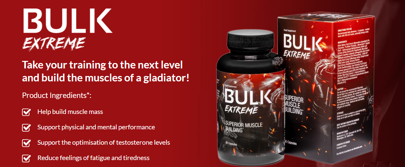 Bulk Extreme – Take your training to the next level and build the muscles of a gladiator!
